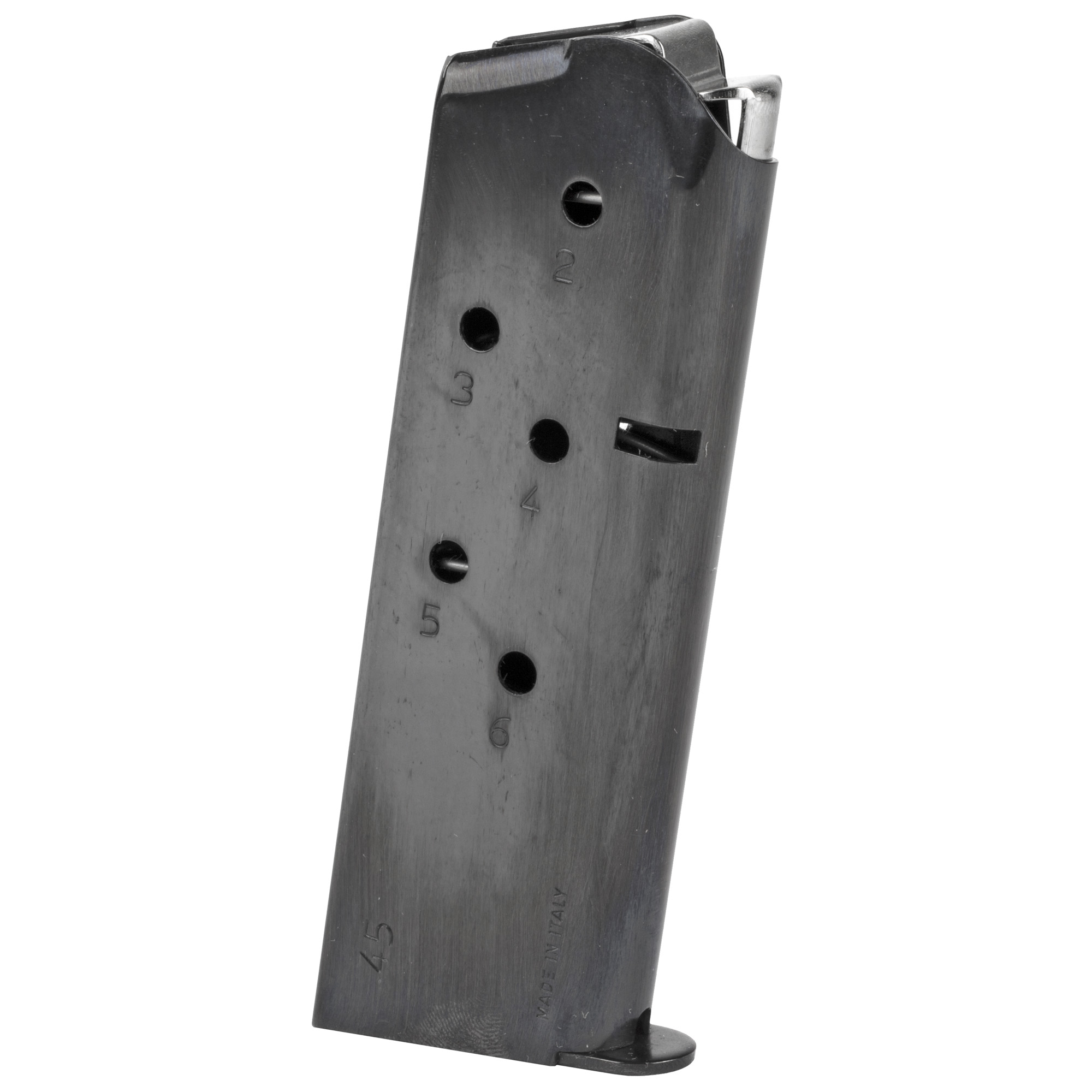 Mec-Gar 6rd Blued Magazine 45 ACP for 1911 Officer