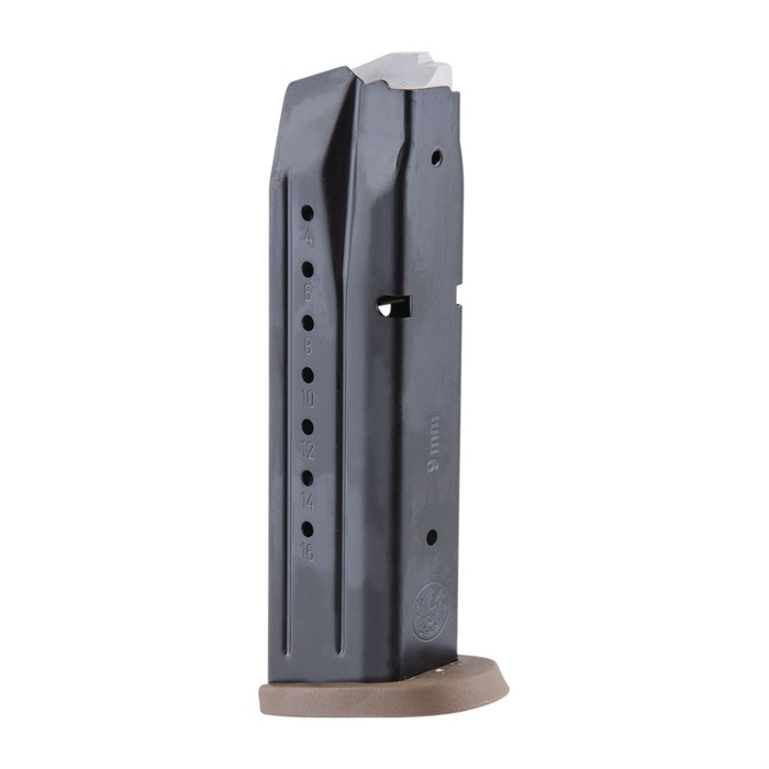 Smith & Wesson M&P 17rd 9mm Luger Steel Magazine FDE Base Compatible with M&P9