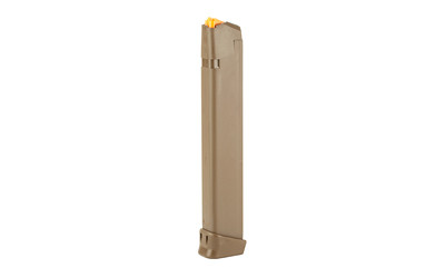 Glock 33rd 9mm Luger Magazine Flat Dark Earth for Glock 17 19 26 34 45