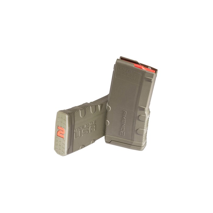 Amend2 AR-15 Magazine 5.56x45 O.D. Green Polymer 20-Round Capacity