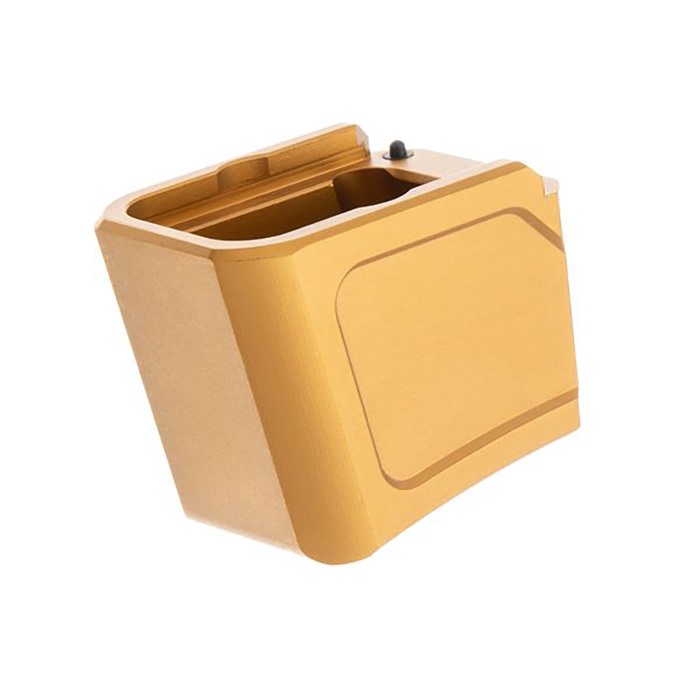 Tyrant CNC +5/4 Magazine Extension for Glock 19 23 26 9mm Luger Capacity 15