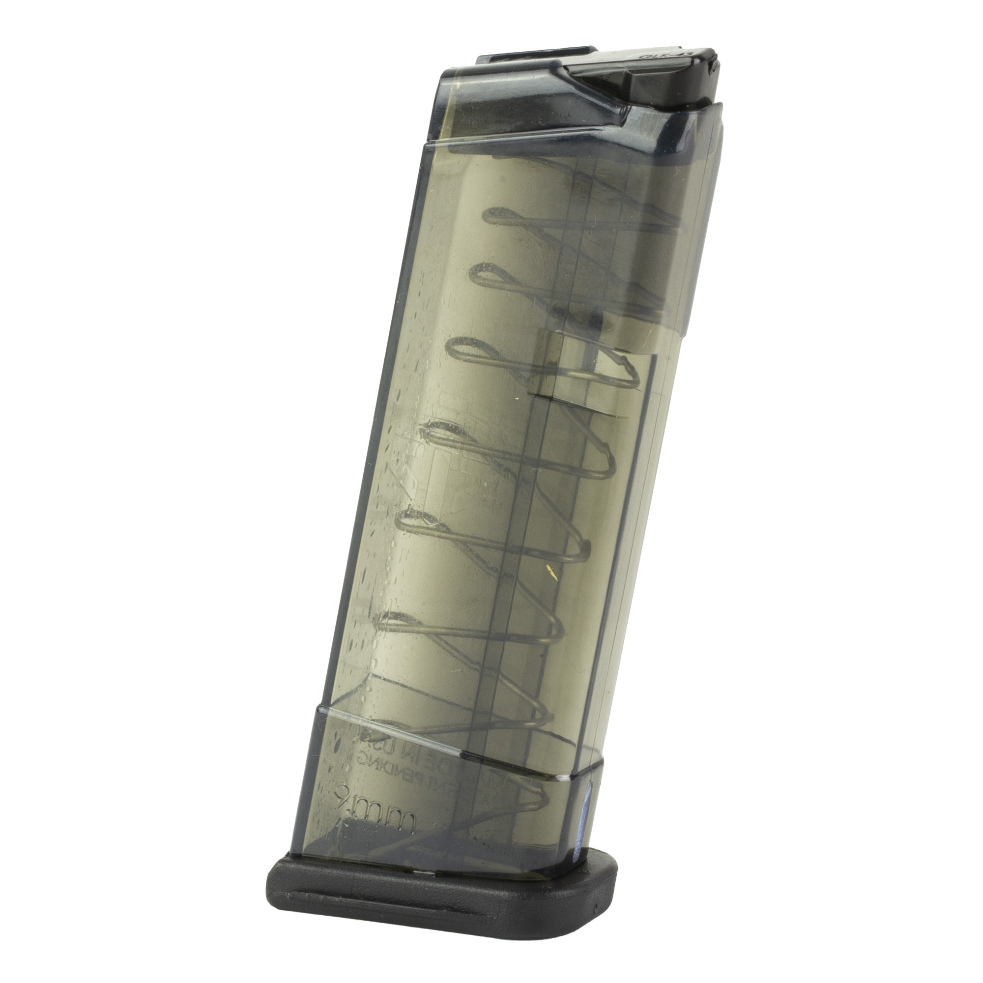 ETS Group 9rd Extended 9mm Luger Magazine Compatible with Glock 43 Carbon Smoke