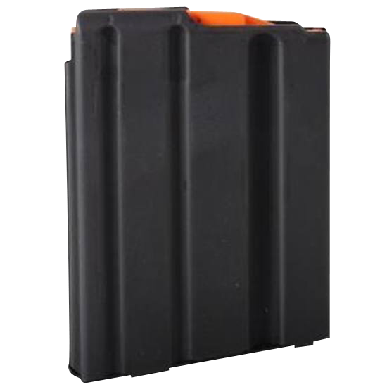 DuraMag 5rd Detachable Magazine for AR-15 223 Rem 300 Blackout 5.56 NATO Orange Follower