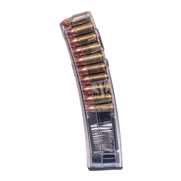 ETS 9mm Rifle Magazine Smoke Gray Fits HK MP5 20 Round Capacity