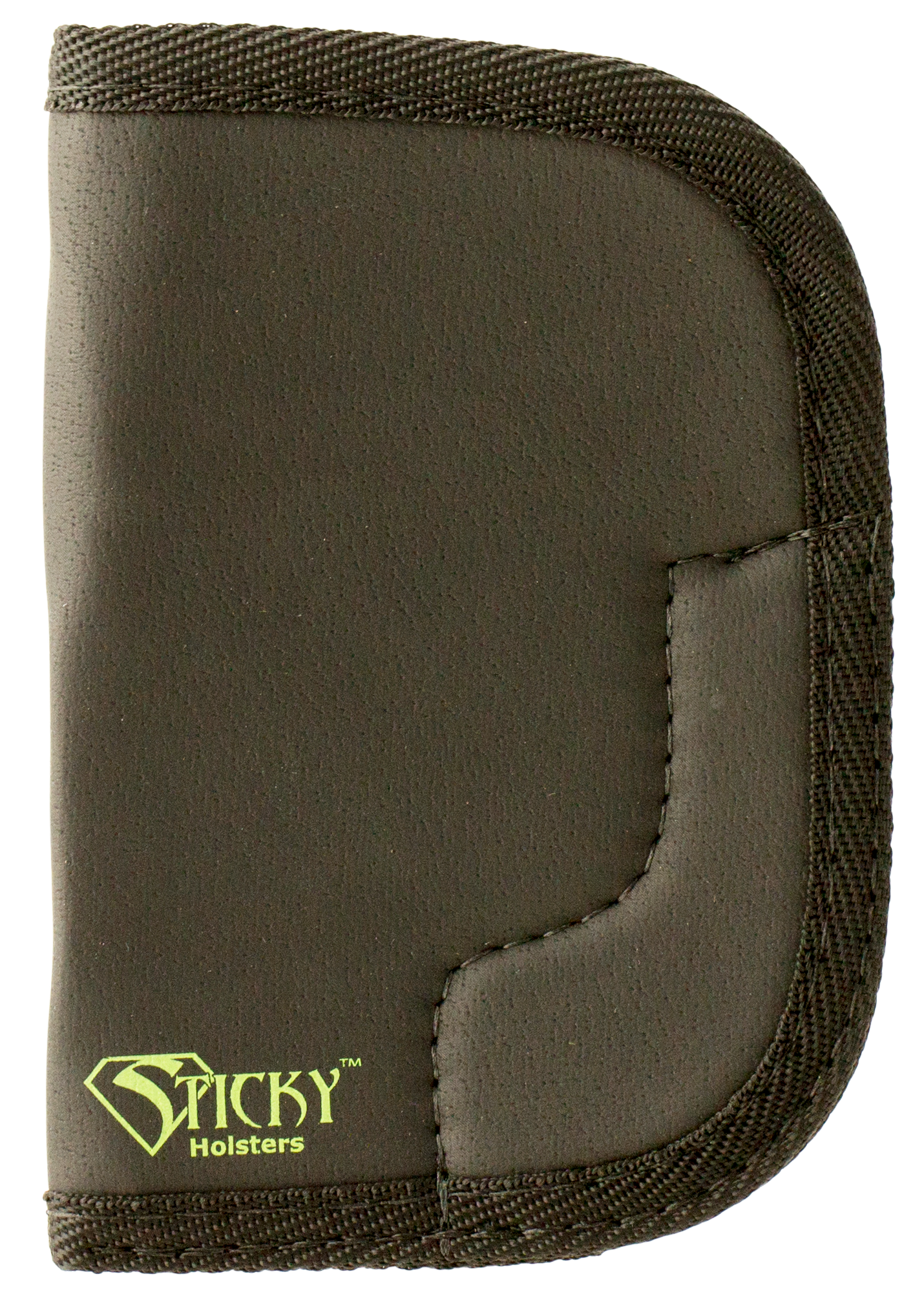 Sticky Holsters MD6 MD-6  Black/Green Latex Free Rubber Fits Ruger SP101 Ambidextrous