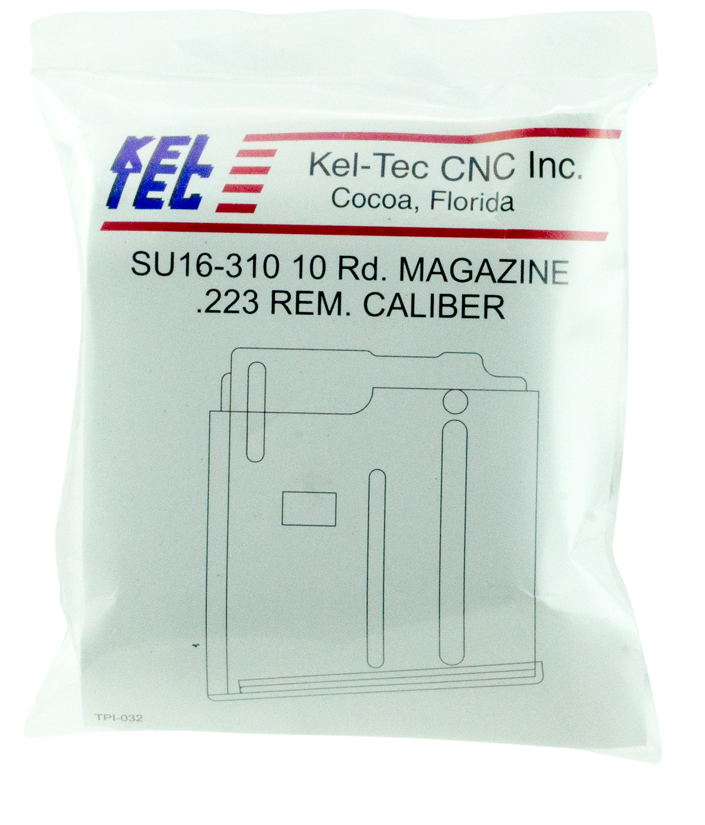 KelTec SU16PLR16310 10rd Detachable Blued Steel Magazine 5.56x45mm NATO