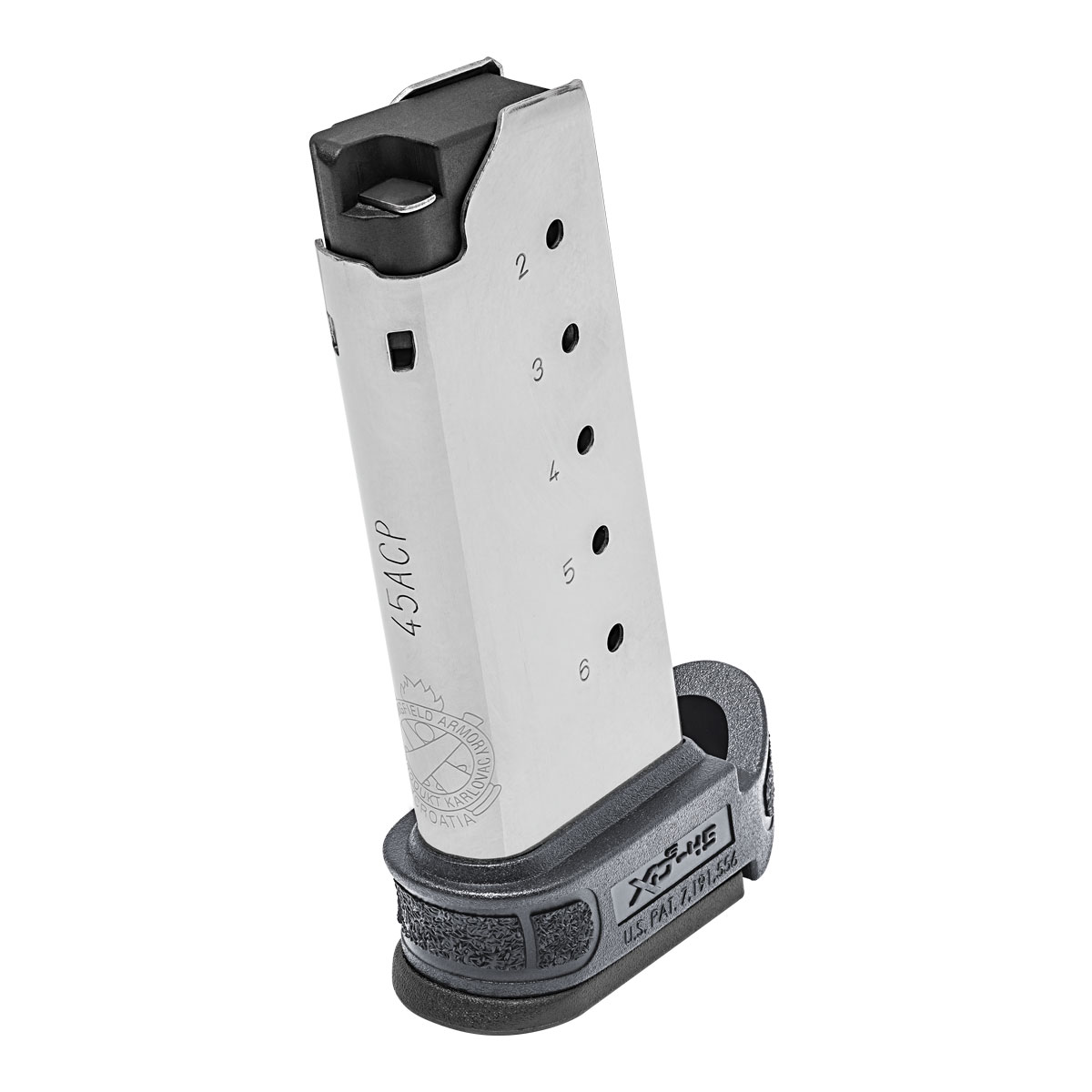 Springfield Armory XD-S Mod2 6rd 45 ACP Stainless Steel Magazine