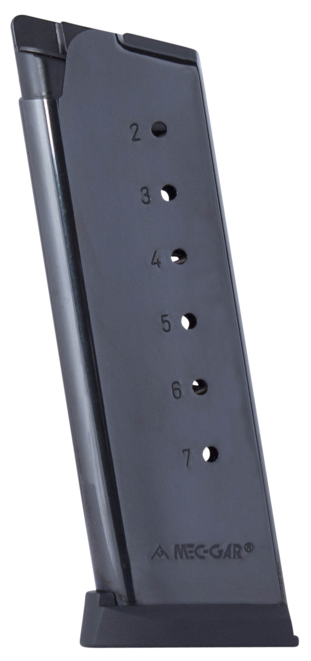 Mec-Gar 1911 Officer Magazine 7 Round 45 ACP Blued Steel