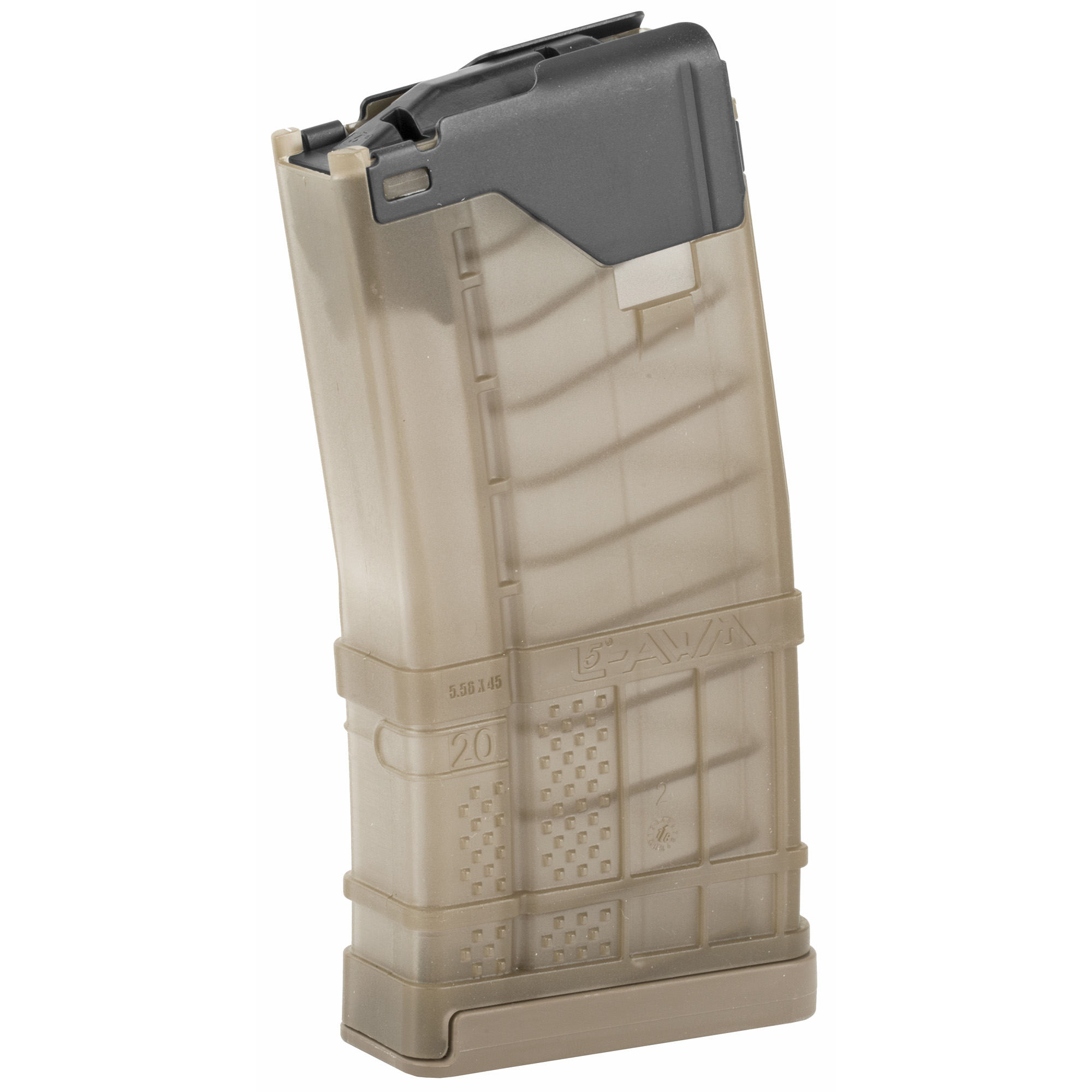 Lancer Systems L5AWM 20 Round Magazine 5.56 NATO Translucent Dark Earth AR Rifles