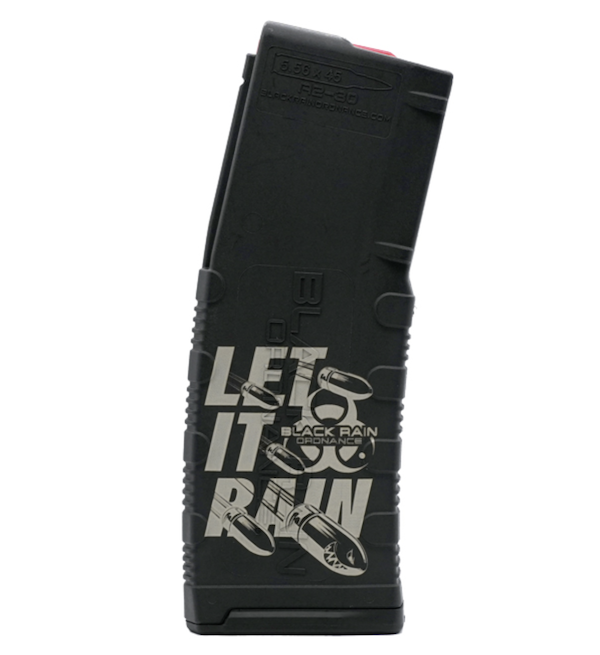 Black Rain Ordnance MAG30LETITRAINB 30rd Magazine 223 Rem 5.56 NATO AR-15 Compatibility