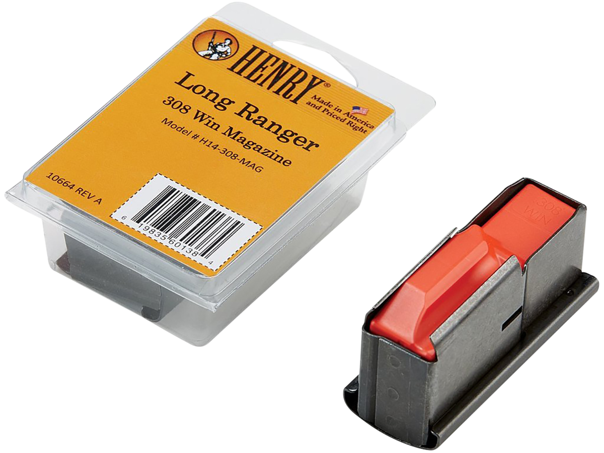 Henry H14308MAG Long Ranger 4rd 308 Win Blued Steel Magazine