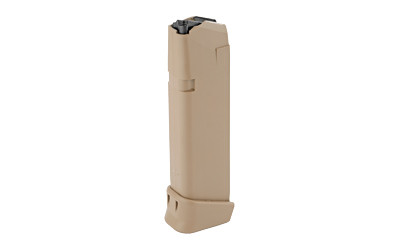 Glock 9mm Luger Polymer Magazine Coyote Tan Fits G17 G19