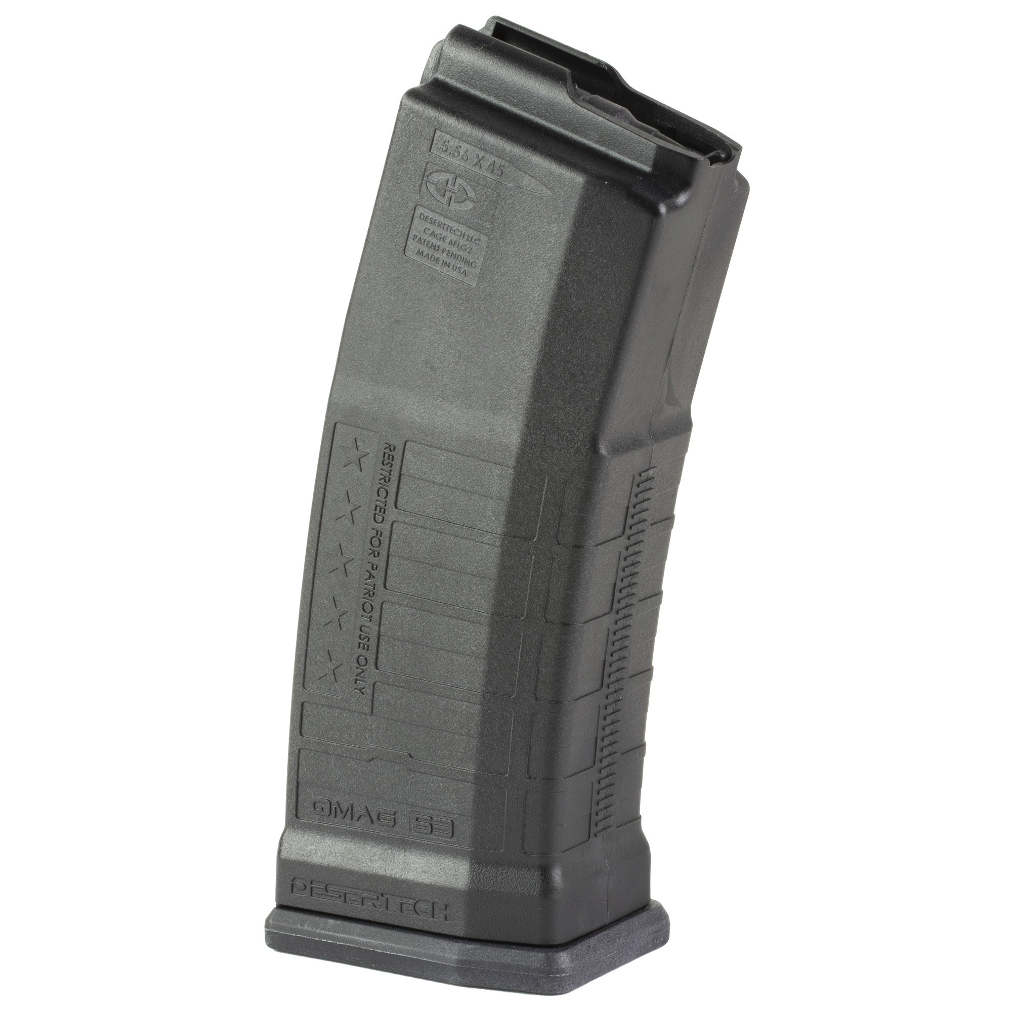 Desert Tech QTRMGB53 Quadmag-53 53rd 5.56x45mm NATO Fits Quattro-15 Lower