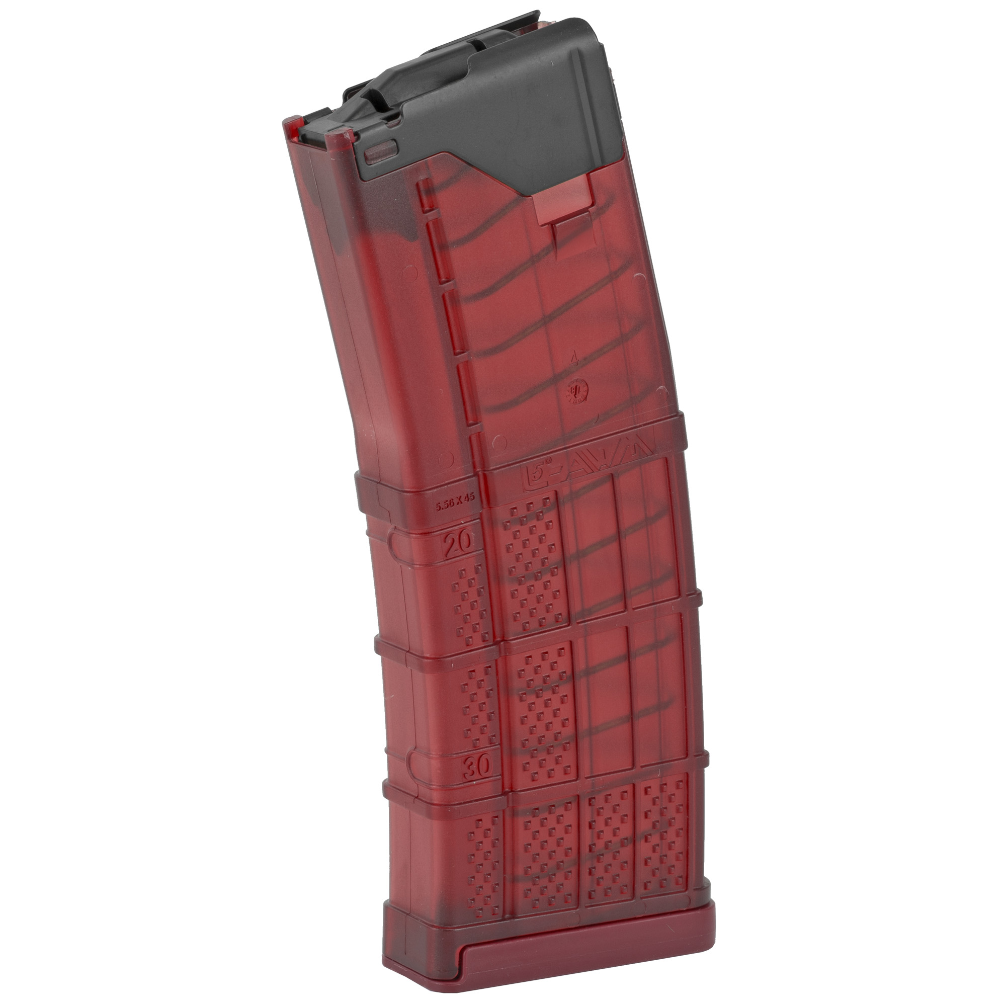 Lancer Systems L5AWM 30RD Translucent Red Magazine for AR Rifles 223REM 556NATO