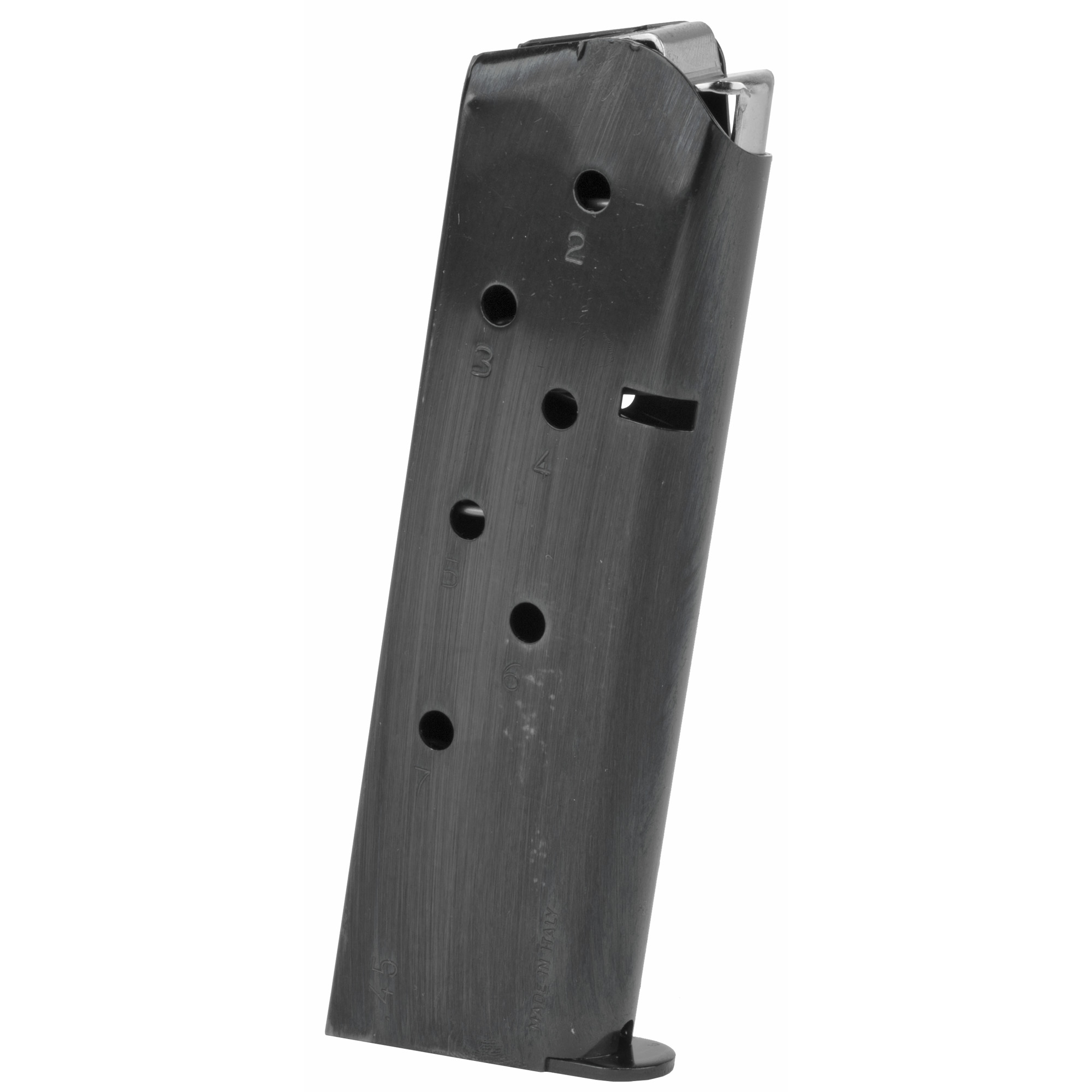 Mec-Gar 7rd 45 ACP Magazine Fits 1911 Government Blued Carbon Steel