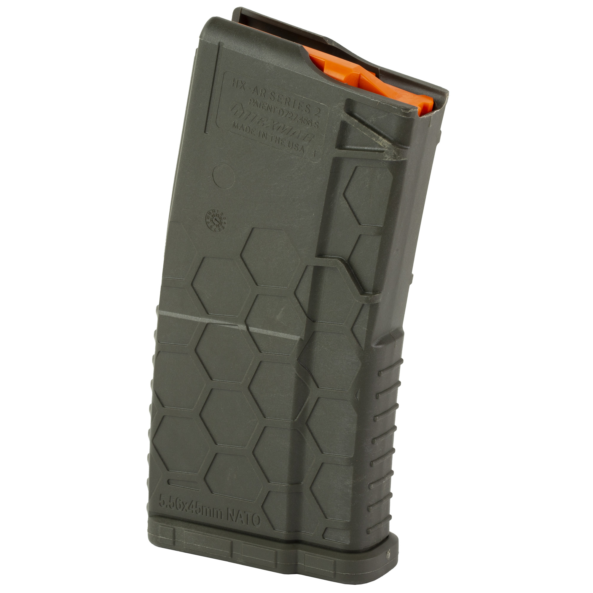Hexmag HX20AR15ODG Shorty OD Green Polymer 20rd 5.56x45mm NATO AR-15 Magazine