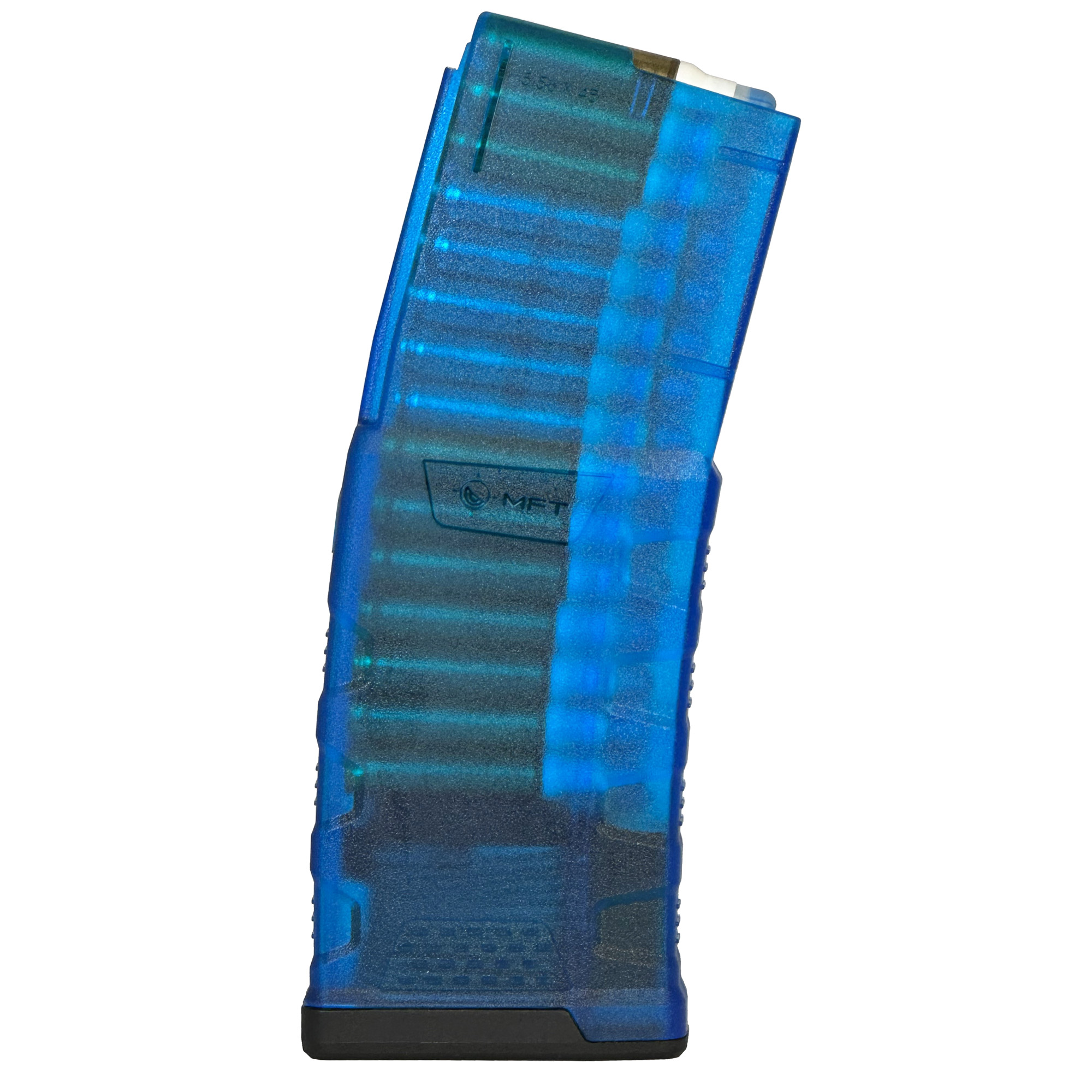 Mission First Tactical MFT EXD Translucent Blue Mag AR15 5.56x45mm 30 rd.