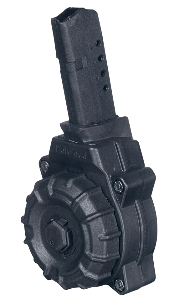 ProMag 30rd Drum Magazine 9mm Luger Compatible with Glock 43 DuPont Zytel Polymer