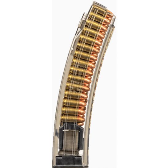 ETS 9mm Magazine Clear 30rd Fits CZ Scorpion Polymer Frame
