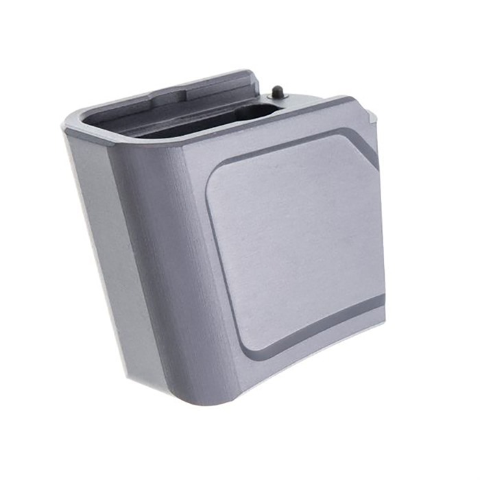 Tyrant CNC +4 Magazine Extension for Glock 43X 48 Gray 9mm Luger