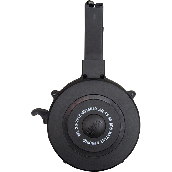 RWB Single Drum Mag AR15 50rd Polymer 5.56x45mm NATO Compatibility