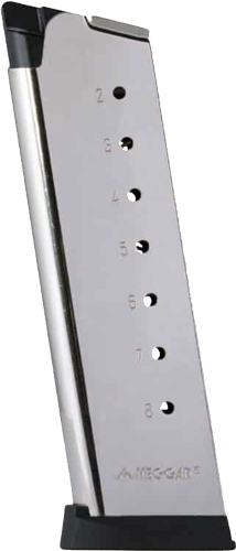 Iver Johnson 1911 Magazine 45 ACP Nickel Plated 8 Round Steel Compatible