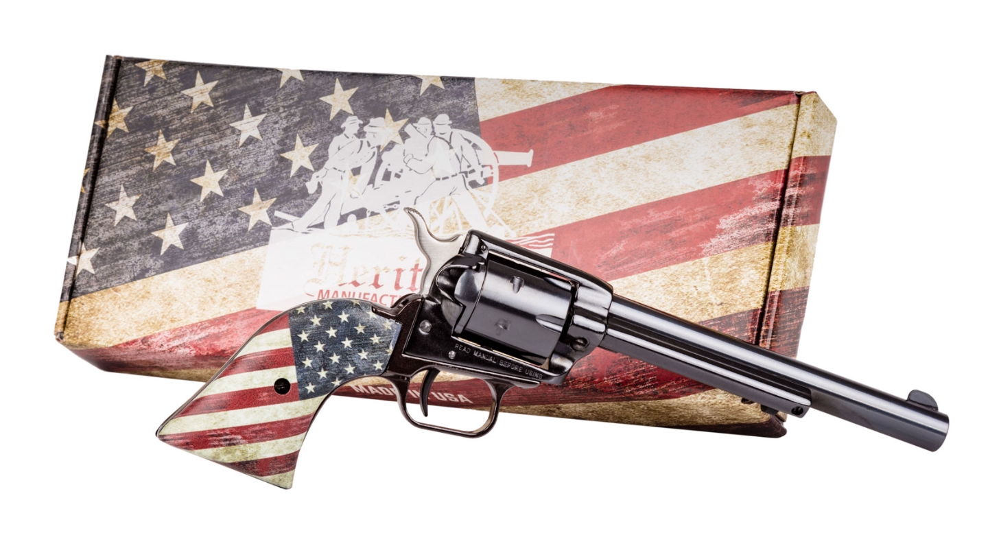 Heritage Rough Rider Rr22b6 22 Long Rifle 6.5 in 6 rd Blue Us Flag