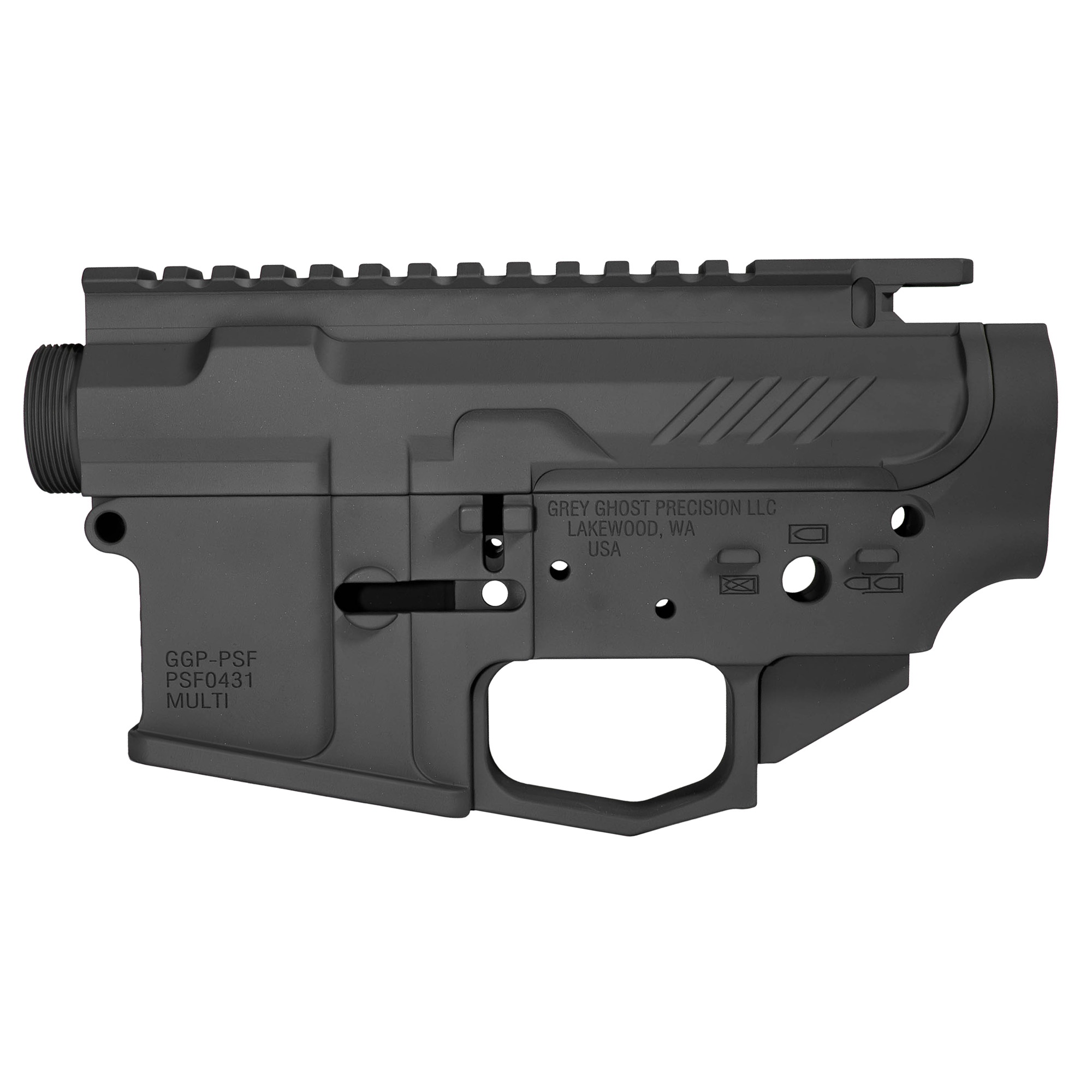 GGP AR15 BILLET RCVR SET SNIPER GRY