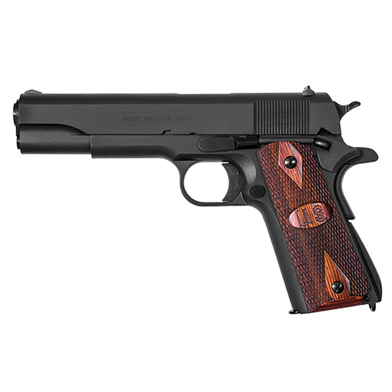 Auto Ordnance 1911A1 9mm 5in 9Rd Blued Matte US Wood Grips