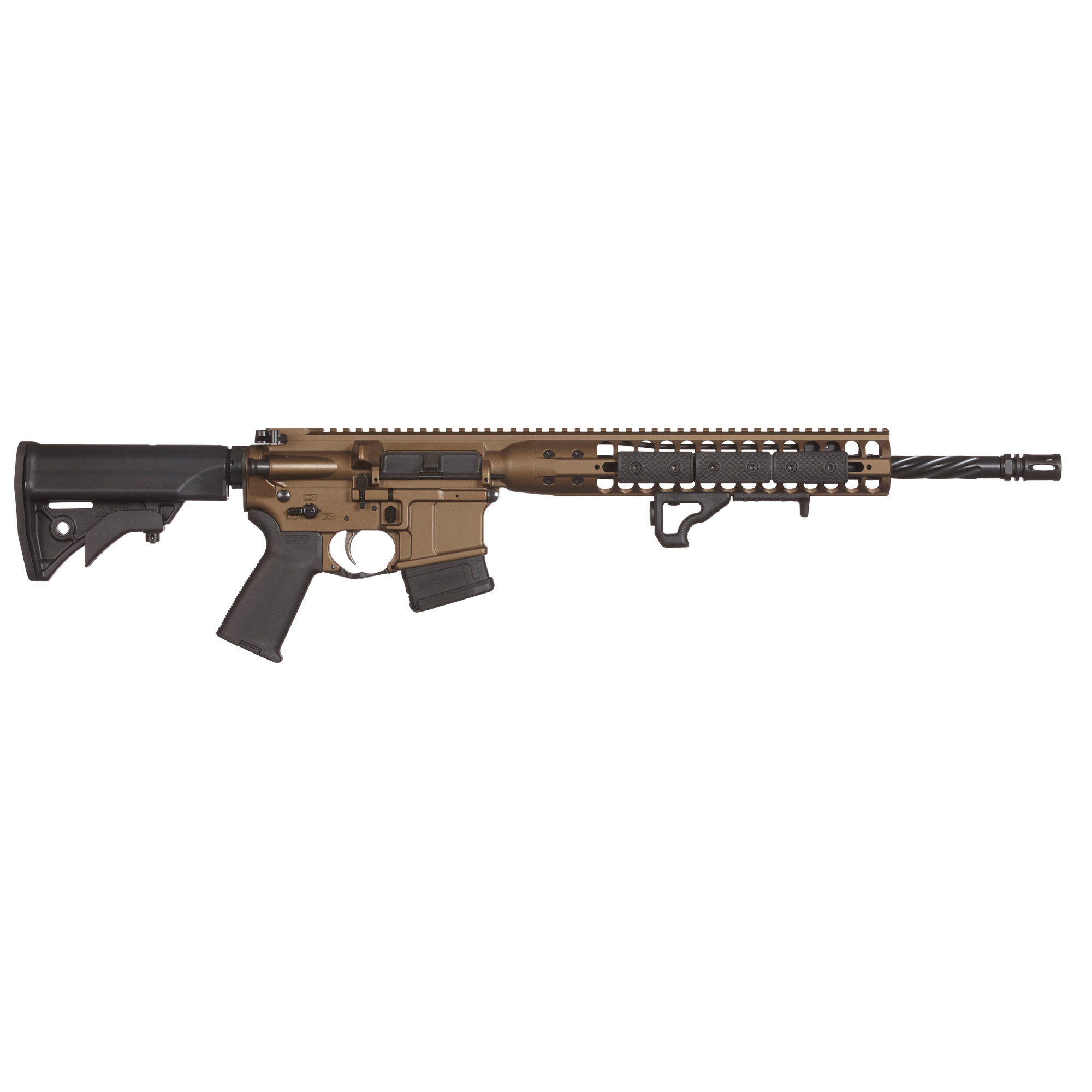LWRC Direct Impingement Rifle 5.56x45mm NATO 16.1" 10 Rounds Burnt Bronze