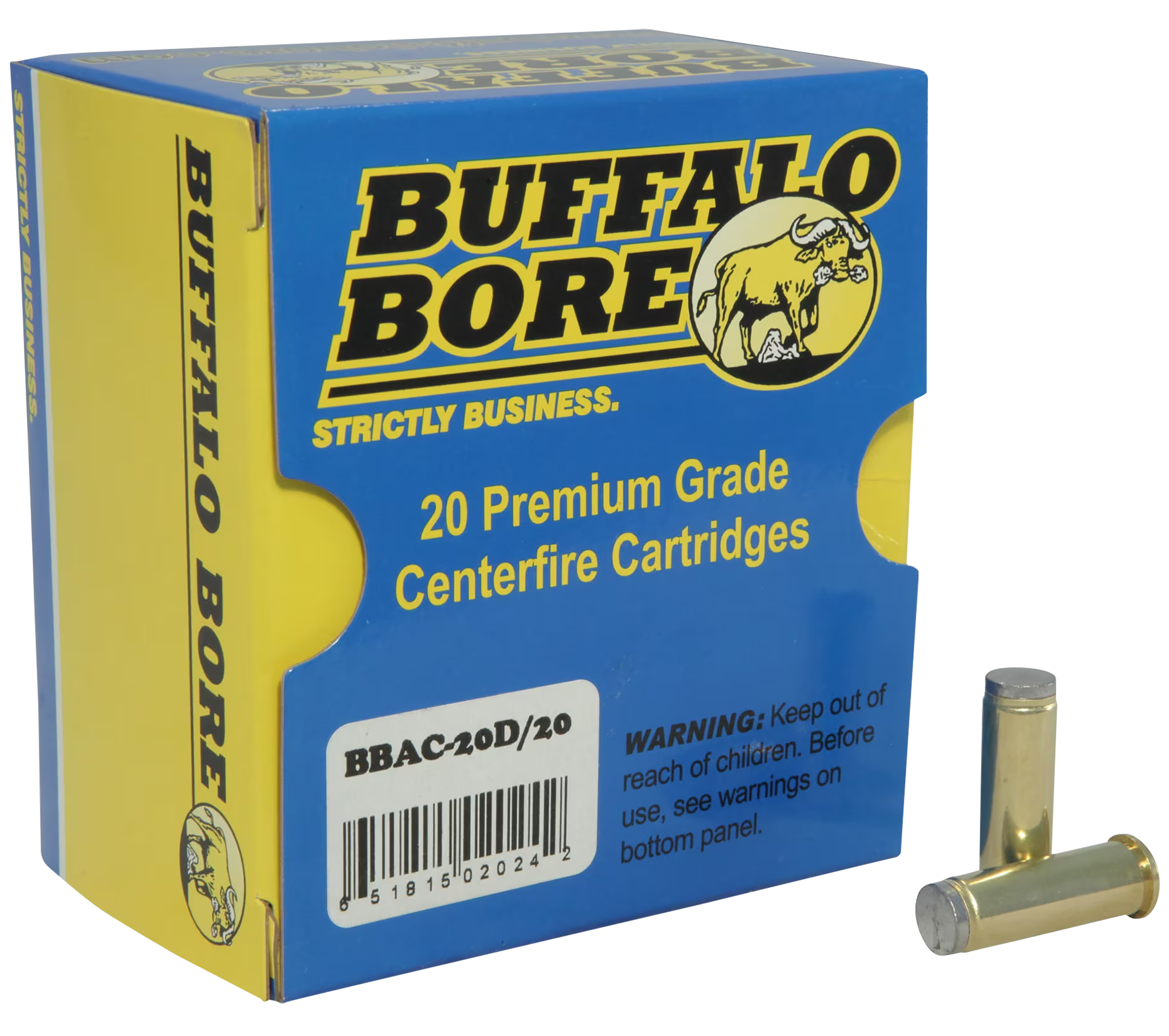 Buffalo Bore Ammunition 20D20 Standard Pressure Strictly Business 38Special 150gr Hard Cast Wadcutter 20 Rounds