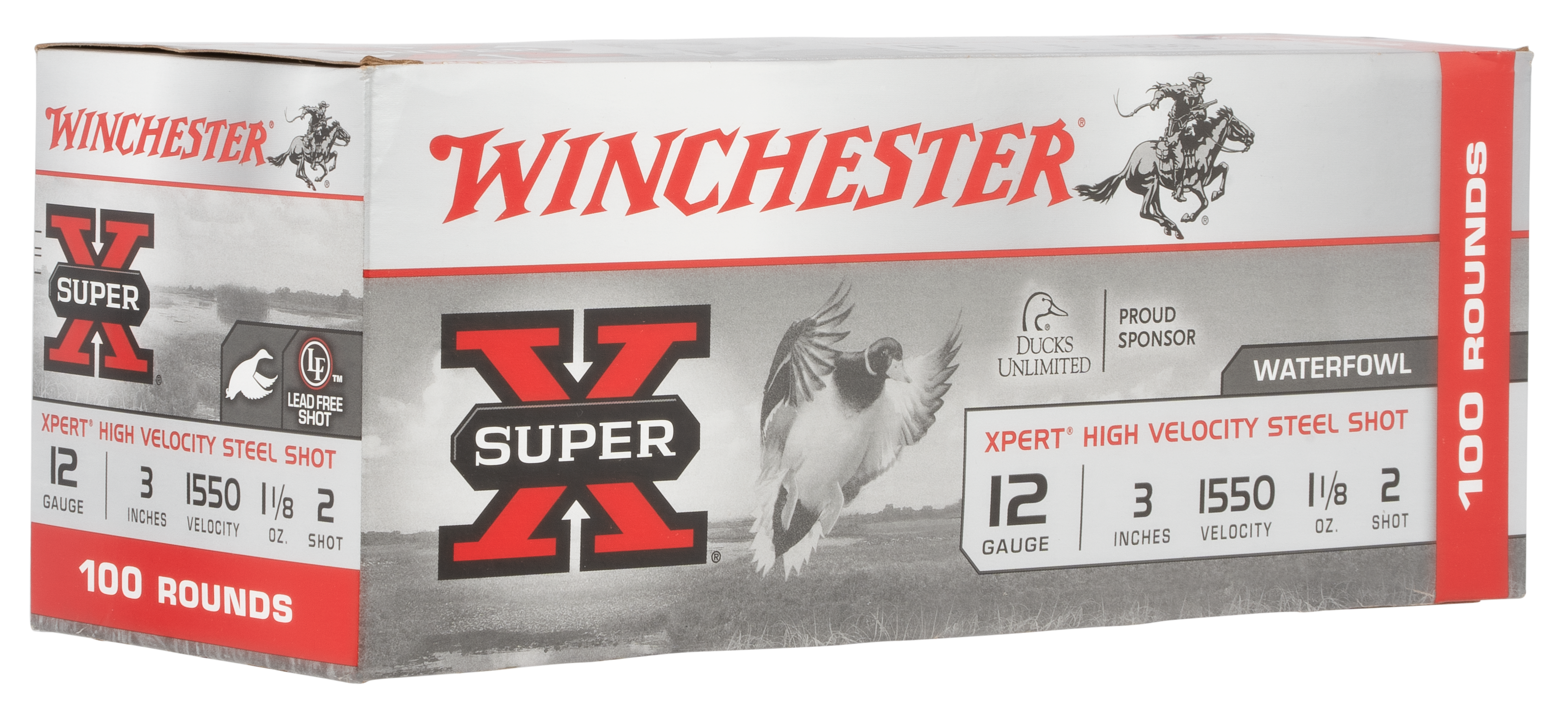 Winchester Super X Xpert High Velocity 12 Gauge Steel Shot 1 1/8 oz 100 Rounds