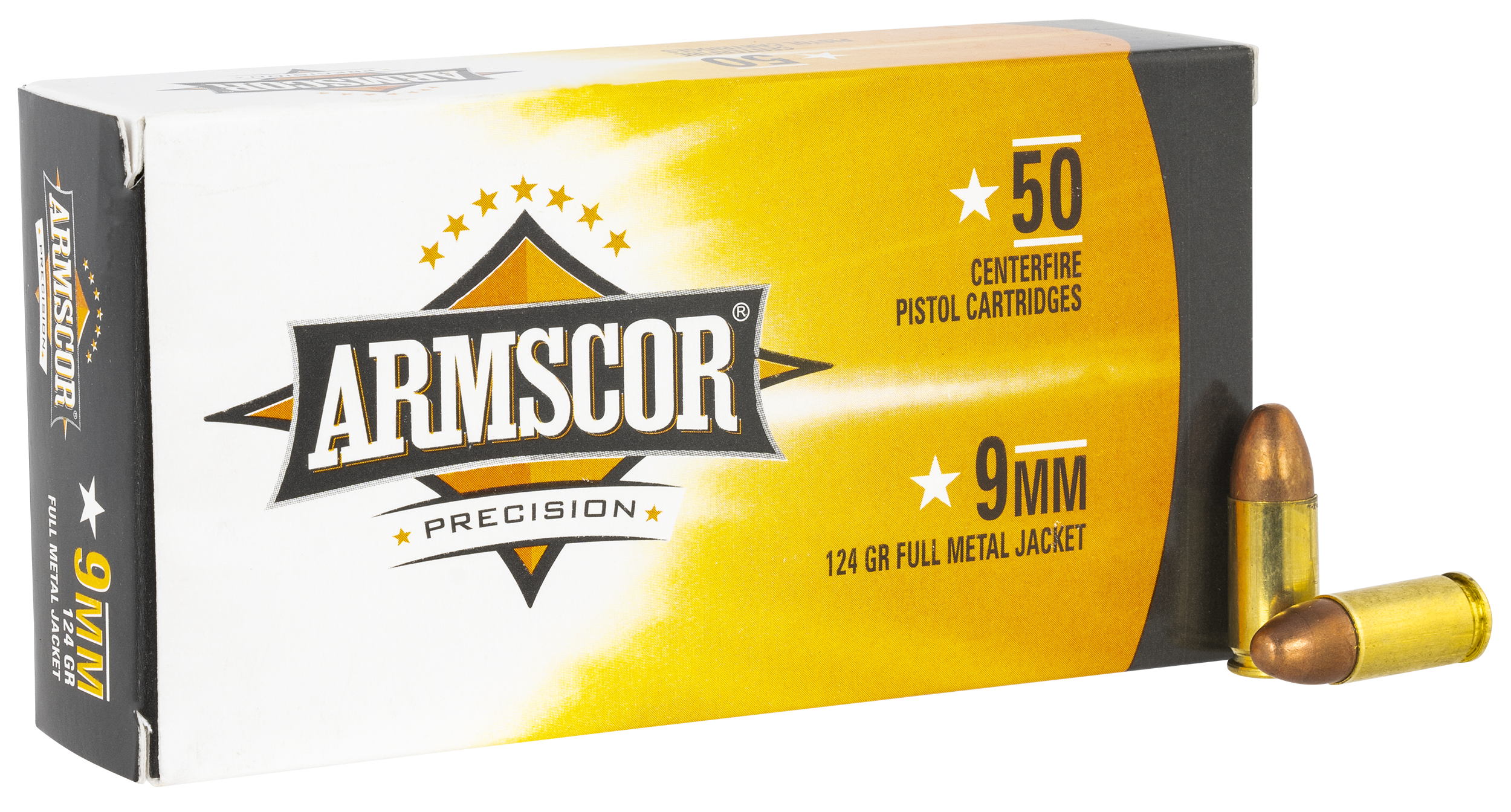 Armscor 50041PH 9mm Luger Full Metal Jacket 124 Grain 50 Rounds