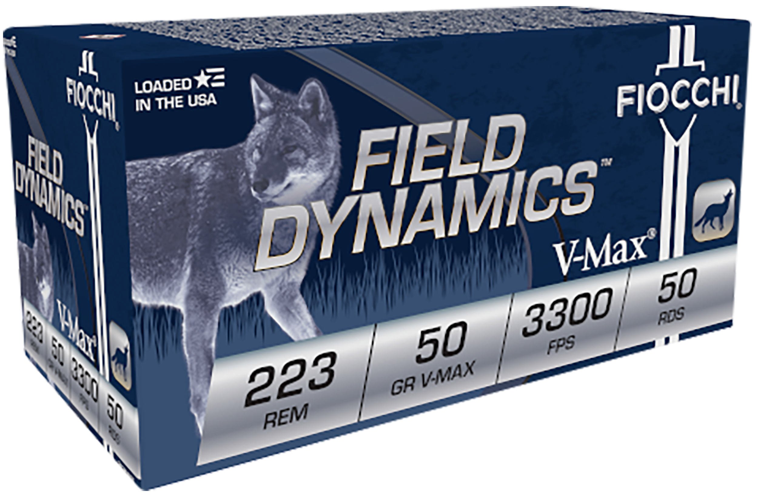 Fiocchi Field Dynamics 223 Remington V Max 50 Grain 20 Rounds