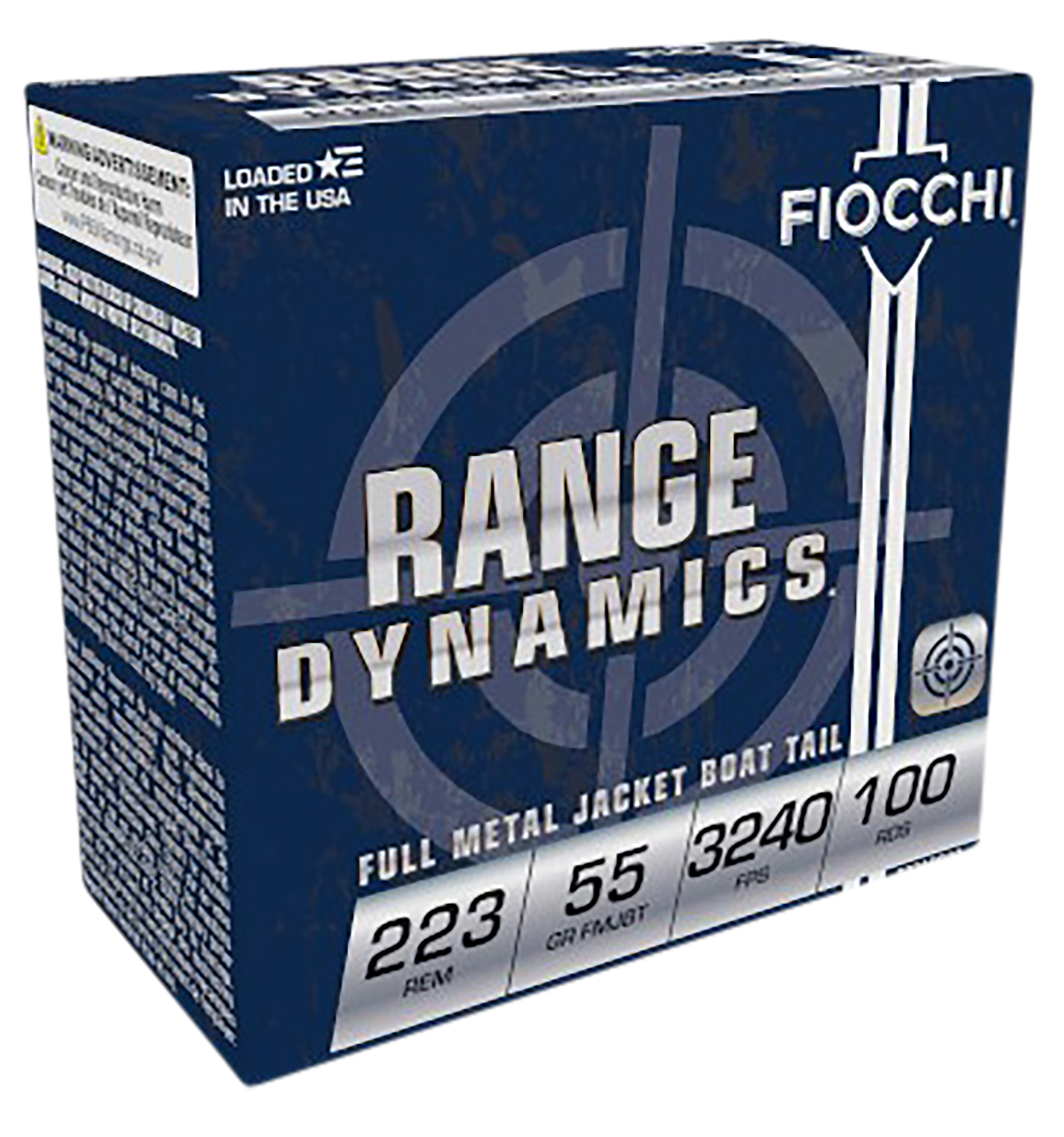 Fiocchi RangeDynamics 223 Remington Full Metal Jacket 55 Grain 1000 Rounds