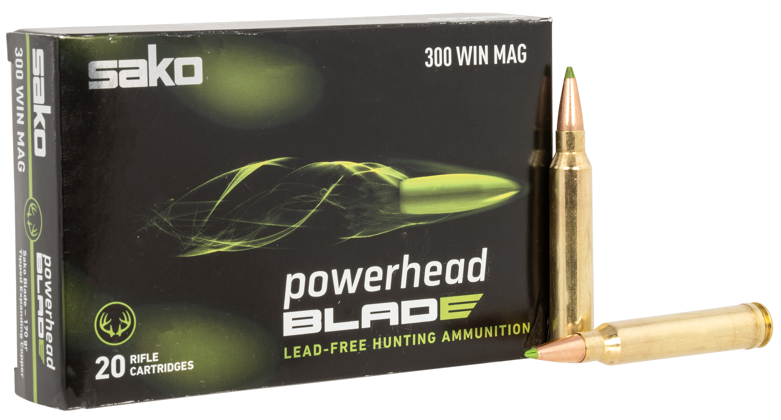 SAKO (TIKKA) JASPHB300WM170B PowerHead Blade 300WinMag 170gr 20 Rounds