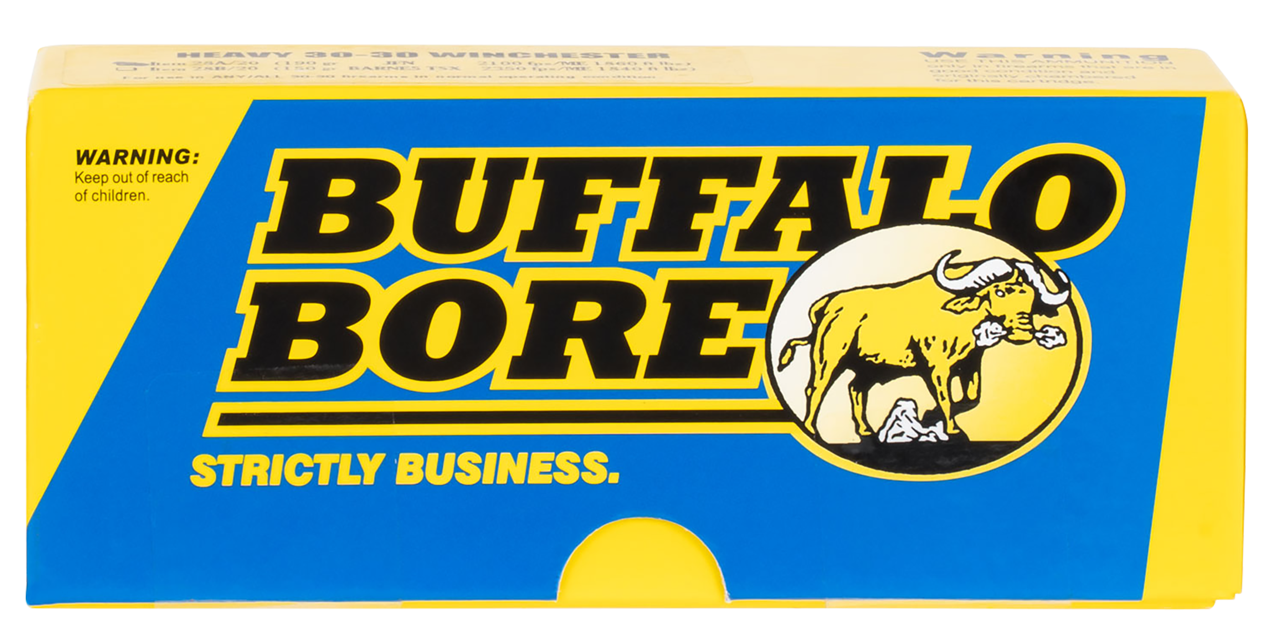 Buffalo Bore Ammunition 24L20 Outdoorsman Strictly Business 9mmLuger 147gr Hard Cast Flat Nose 20 Rounds