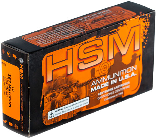 Hsm 357 Maximum 357 Maximum Jacketed Hollow Point 158 Grain 20 Rounds