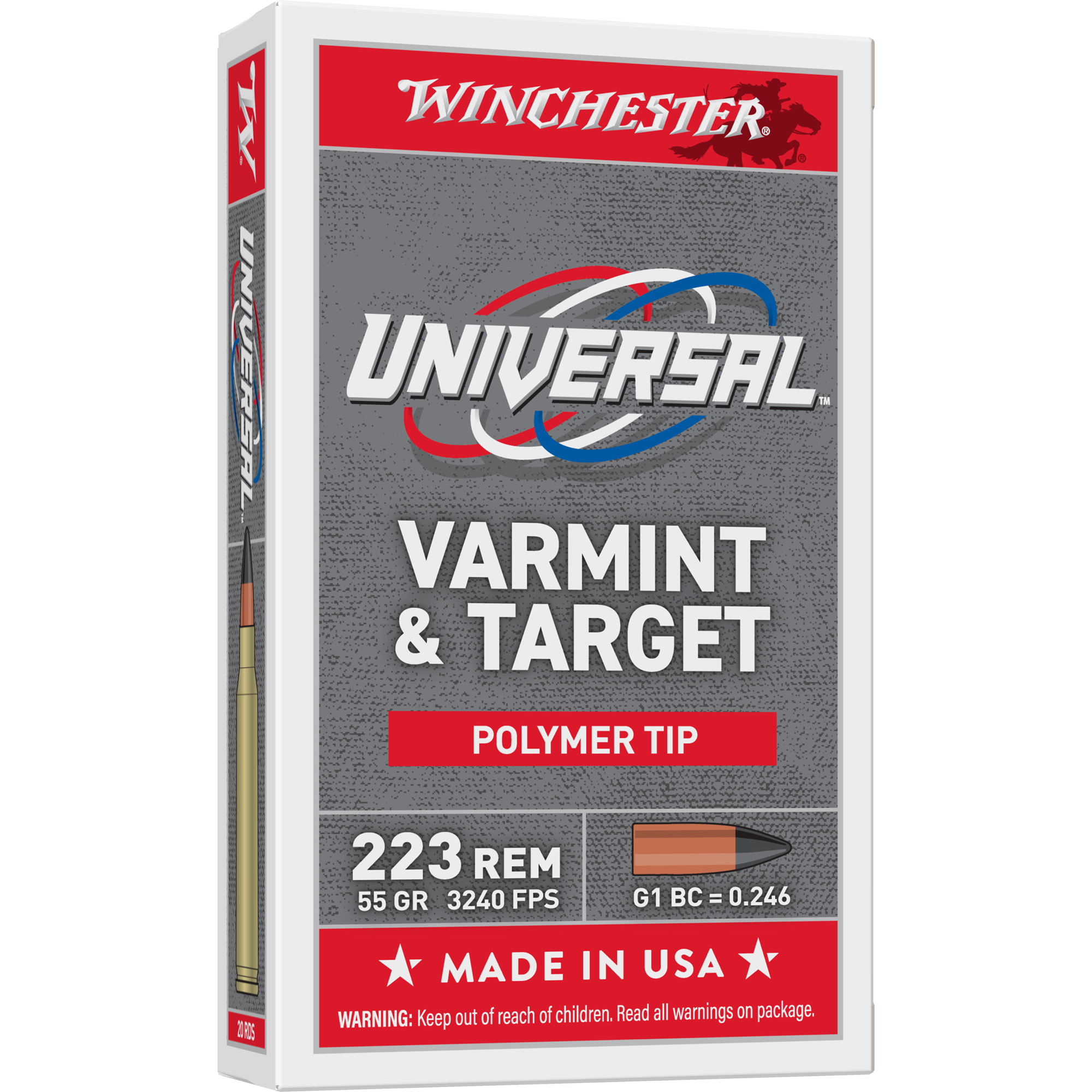 WIN AA 223REM 55GR PT 20/200