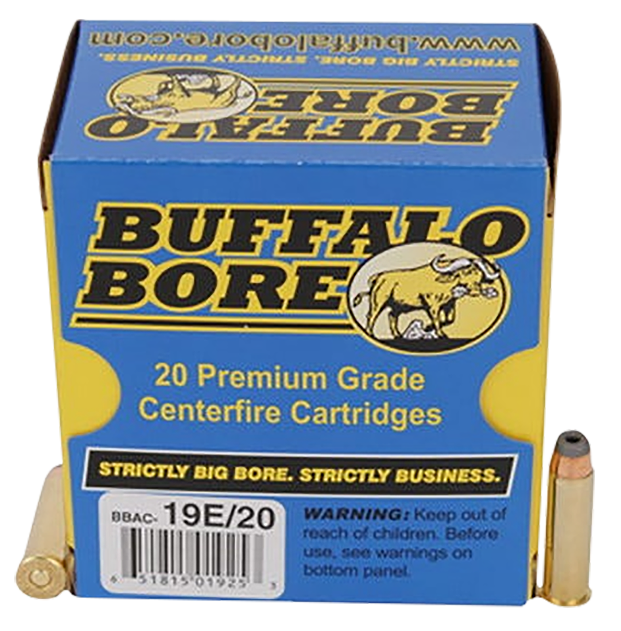 Buffalo Bore Ammunition 19E20 Tactical Strictly Business 357Mag 158gr Jacketed Hollow Point 20 Rounds