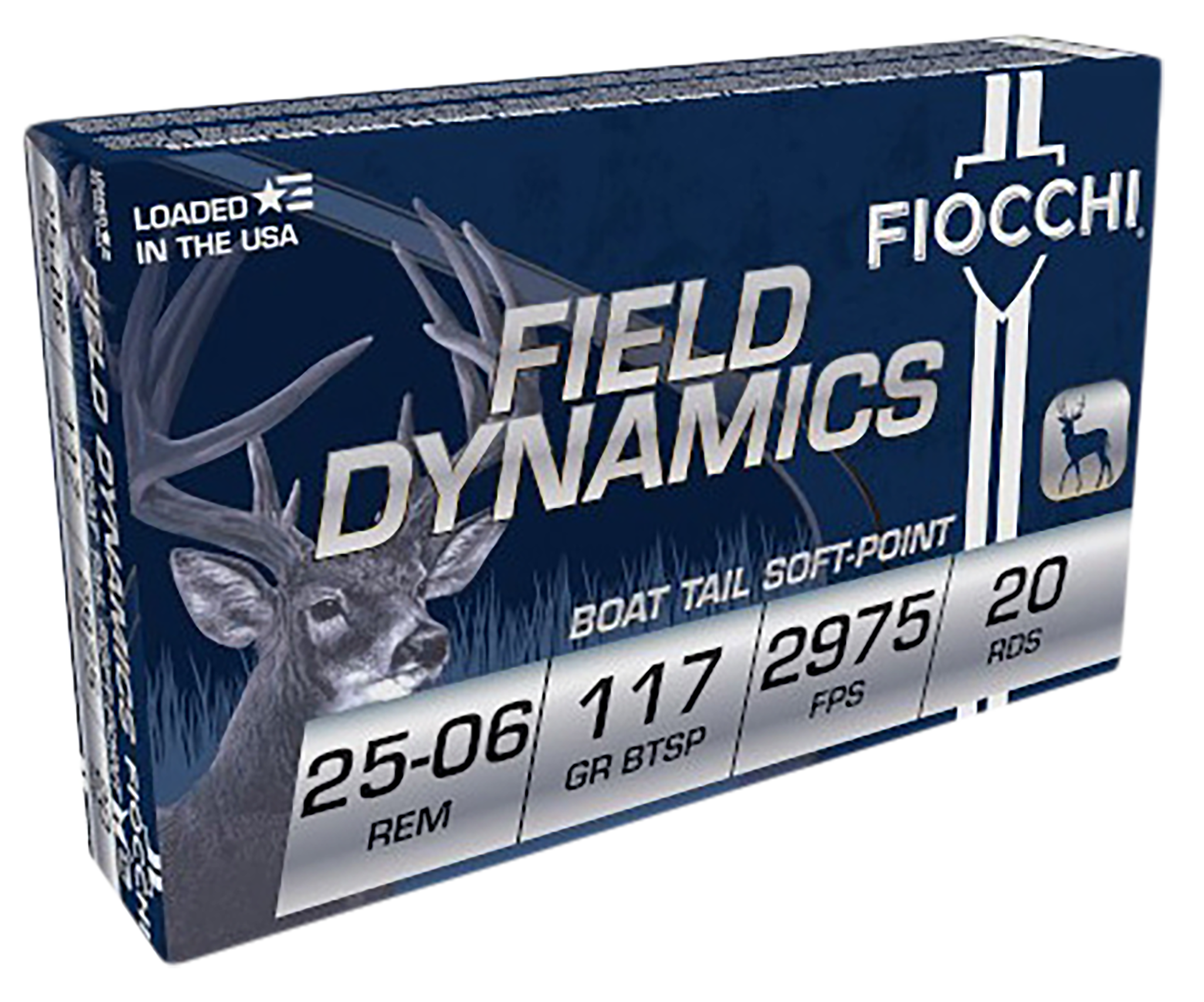 Fiocchi Field Dynamics 25-06 Remington Pointed Soft Point 117 Grain 20 Rounds