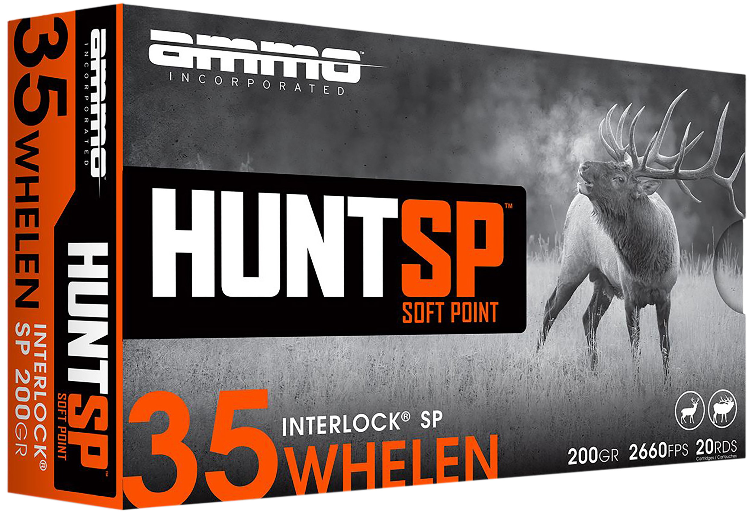 Ammo Inc 35W200SPA20 Hunt  35Whelen 200gr Soft Point 20 Rounds
