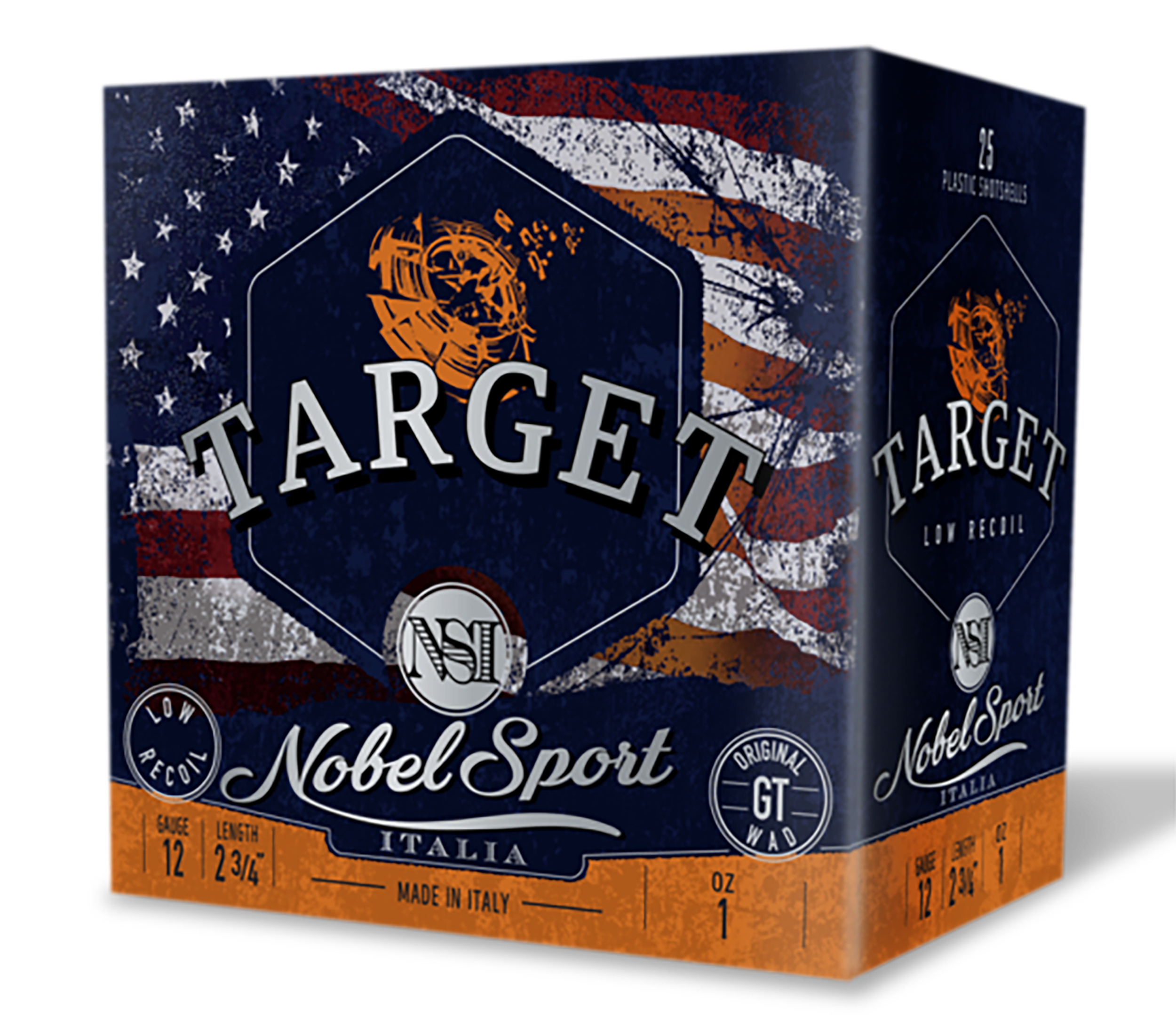 Nobel/eurosports Llc ANSLR185 Target Low Recoil 12Gauge 2.75" 1oz 8.5Shot 25 Rounds