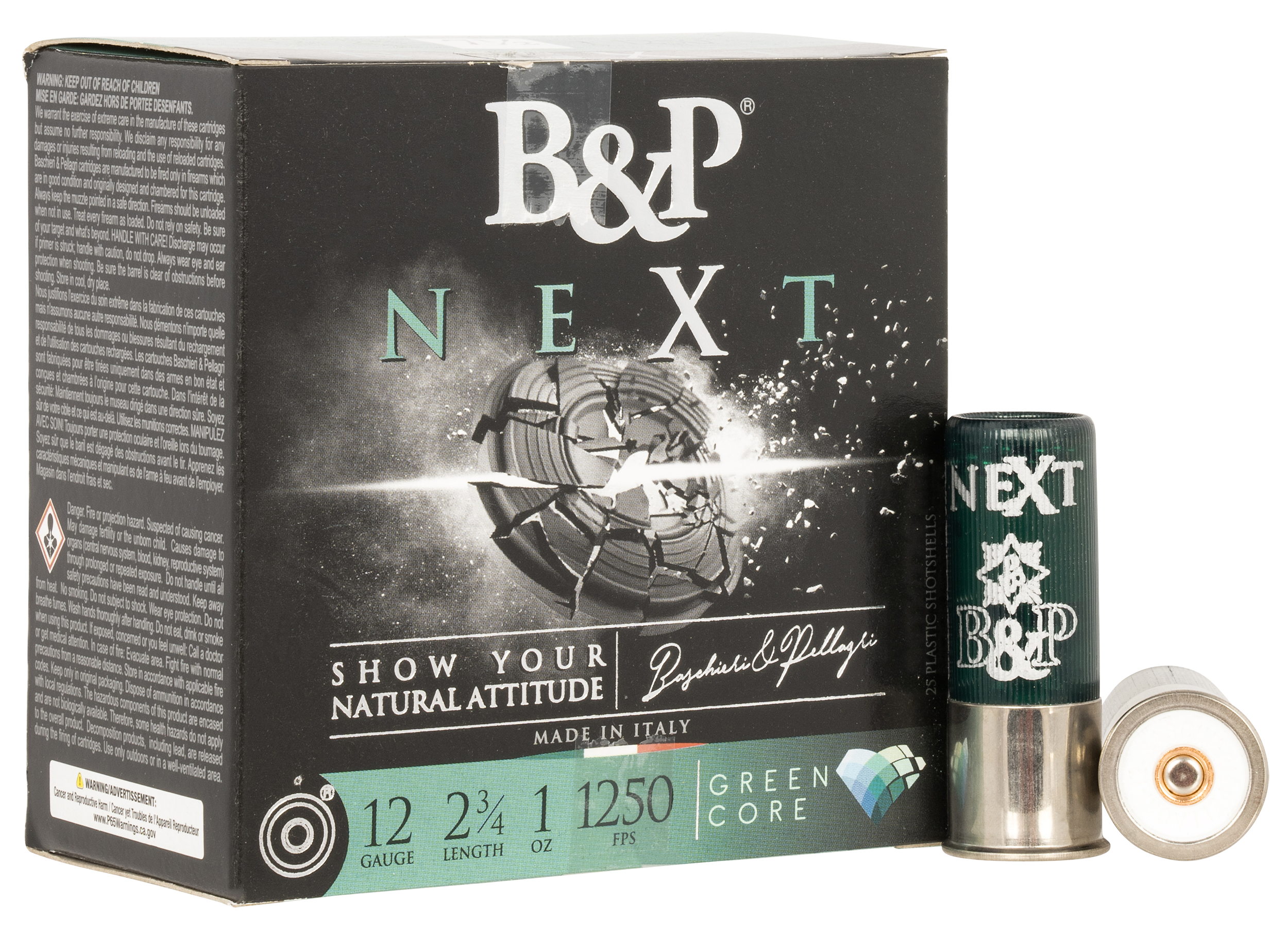 B&P 12B1NX75 Next  12Gauge 2.75" 1oz 7.5Shot 25 Rounds