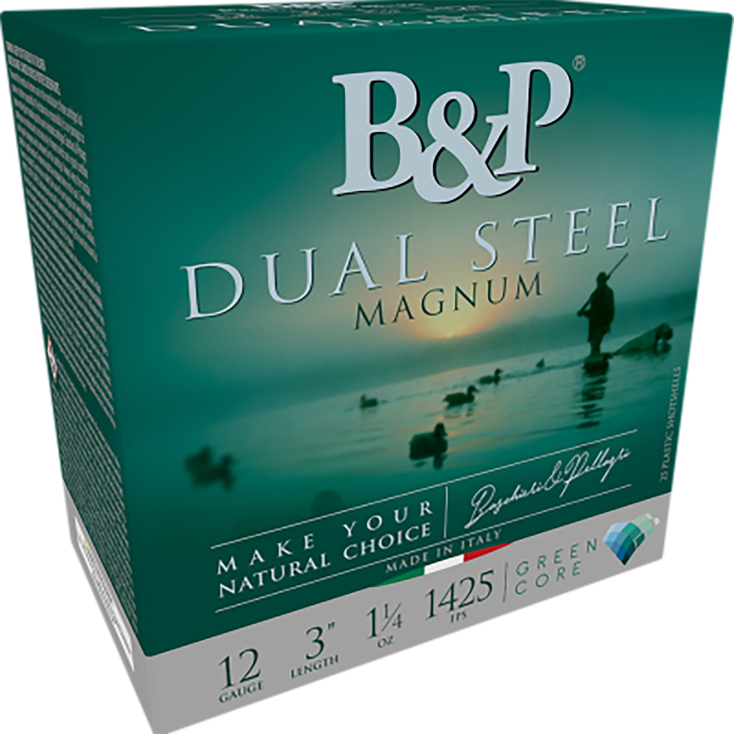 B&p Ammunition 12B4DS23 Dual Steel  12Gauge 3" 1 1/4oz 2/3Shot 10 Rounds