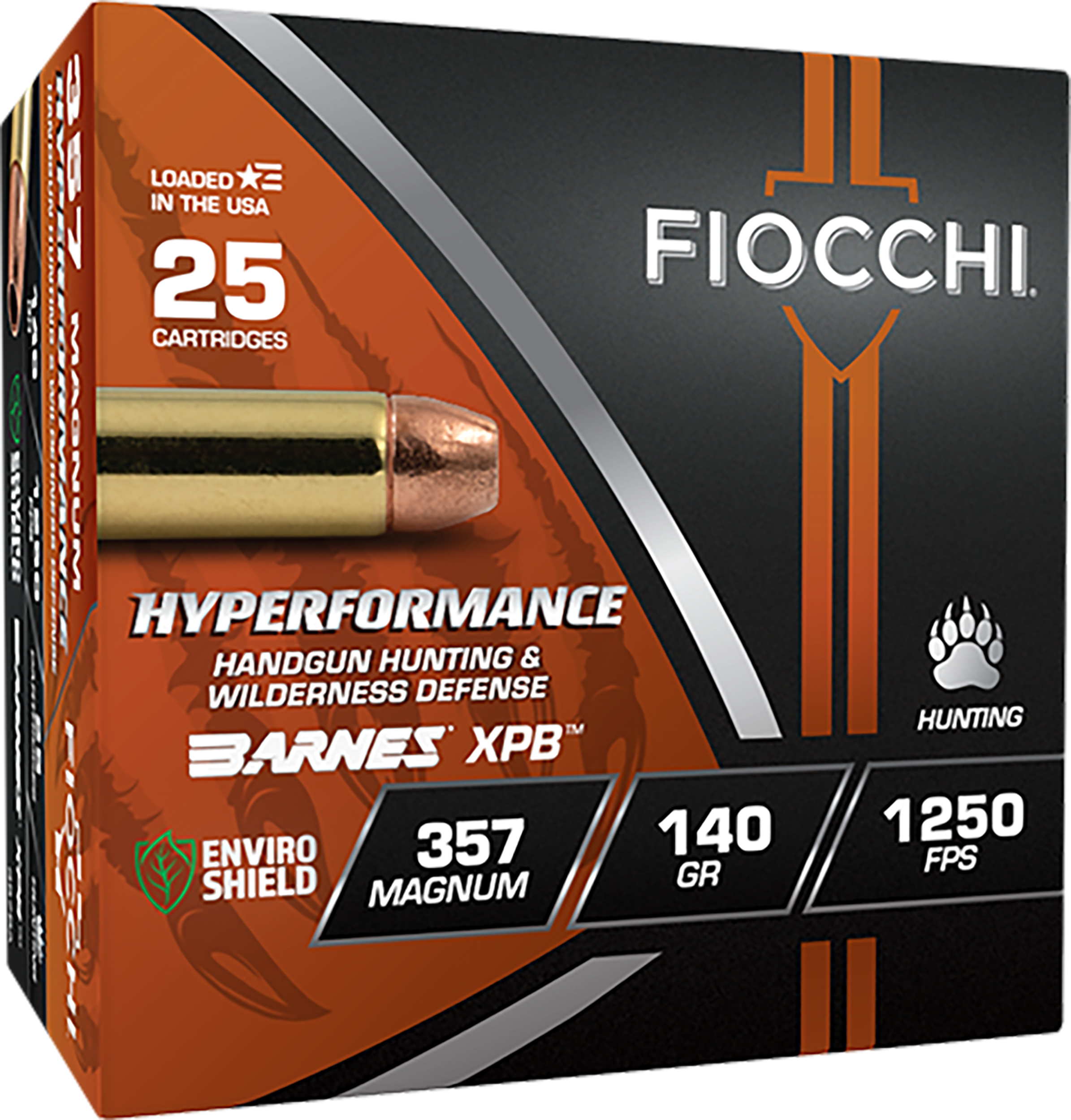 Fiocchi Hyperformance 357 Magnum, XPB Bullet, 140 Grain, 25 Rounds