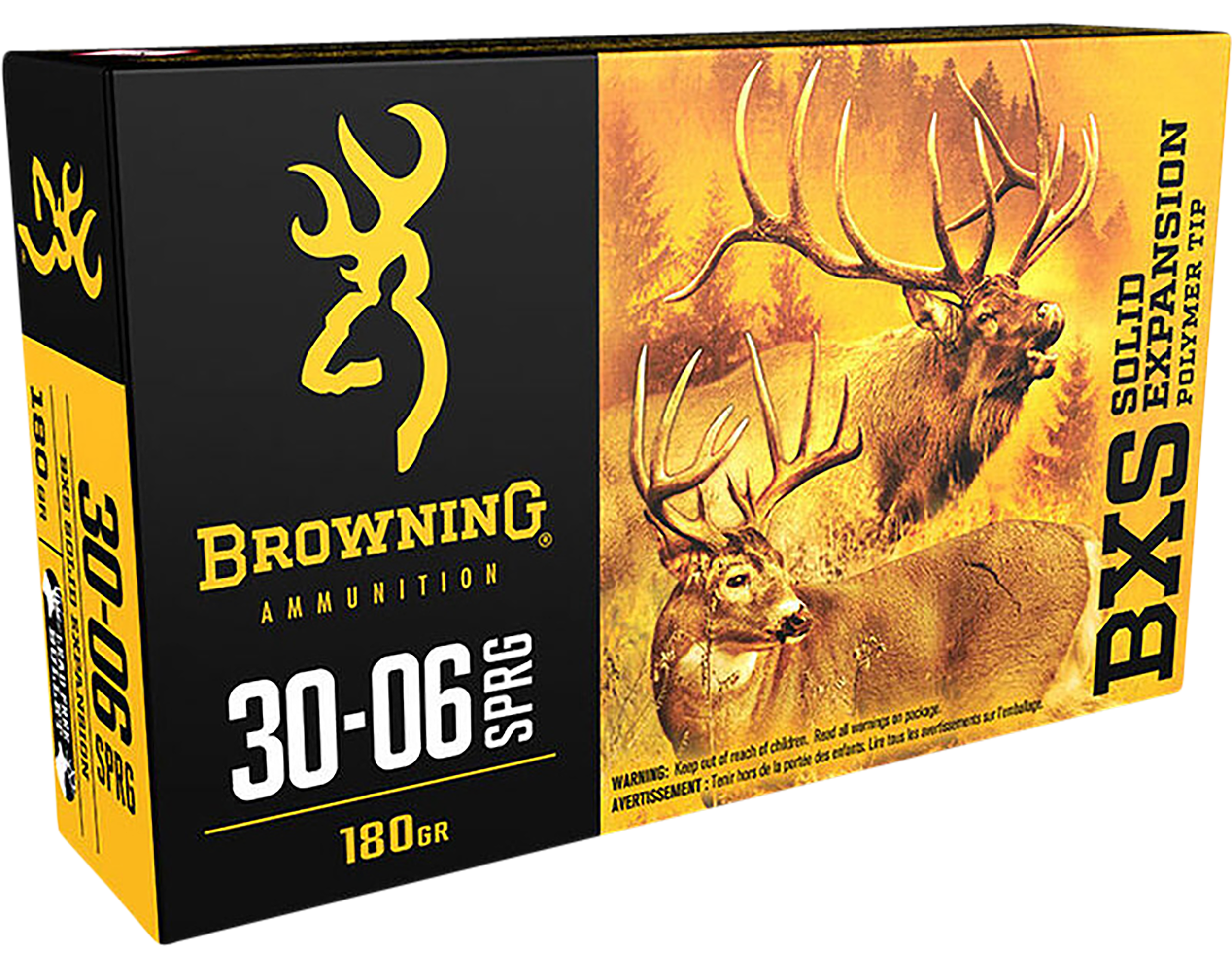 Browning BXS Copper Expansion 30-06 Springfield Lead Free Solid Expansion 180 Grain 20 Rounds