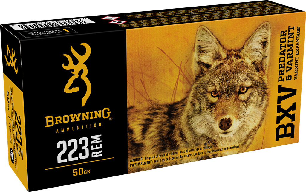 Browning BXV Predator & Varmint 223 Remington Varmint Expansion Polymer Tip 50 Grain 20 Rounds