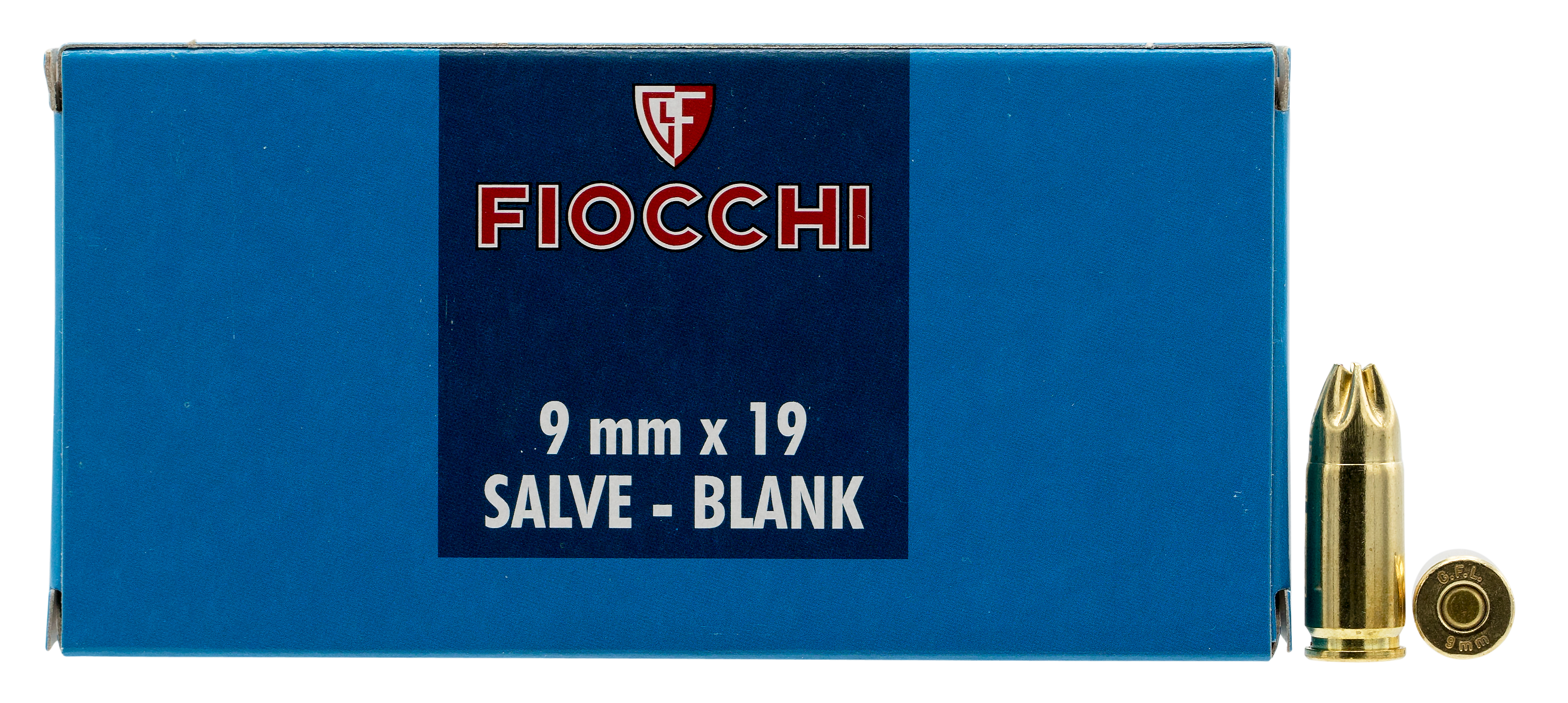 Fiocchi Pistol Blank 9mm Luger Blank 0 Grain 50 Rounds