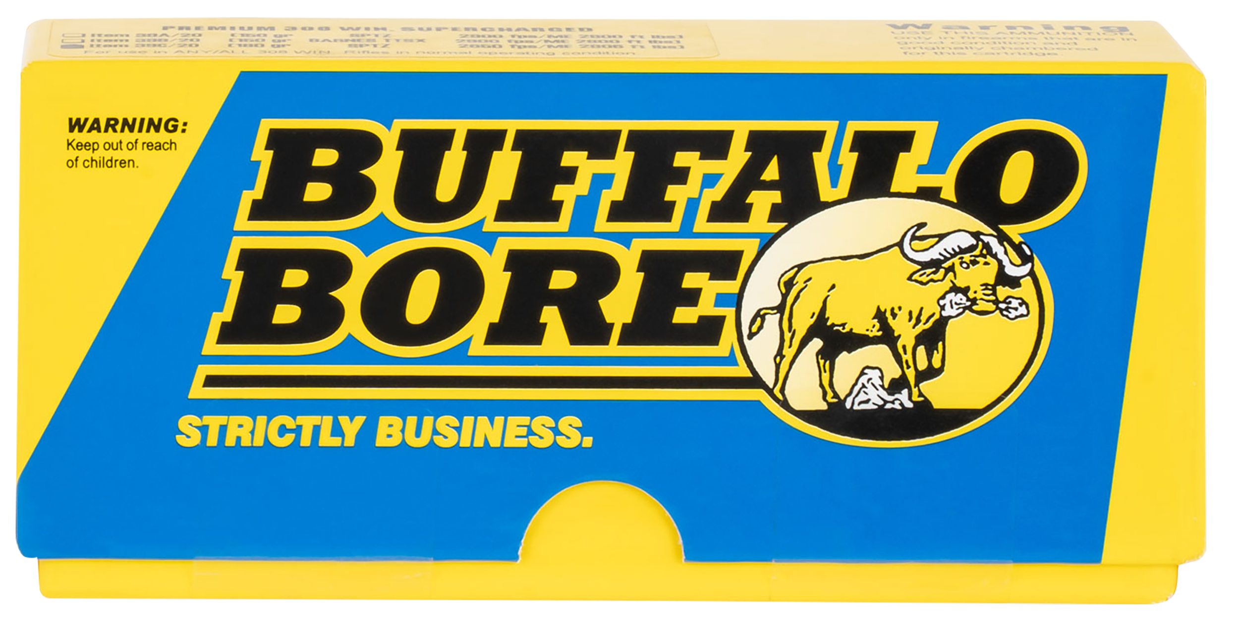 Buffalo Bore Ammunition 39C20 Premium Strictly Business 308Win 180gr Spitzer Supercharged 20 Rounds